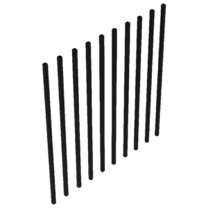 Pegatha Balusters - black bars